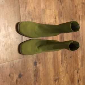 Green sock bootie